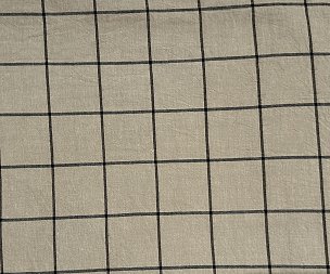 Pillow Case Washed Cotton Beige Square 4/0 Zip