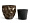 Кашпо TREEZ Effectory Metal Округлая чаша Design Crumple Чернёная бронза в-39, д-39 см 2879825