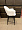 Стул Белладжио белый экомех ножки черные для кафе, ресторана, дома, кухни 1926286