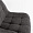 Стул Толедо темно-серая ткань ножки черные для кафе, ресторана, дома, кухни 2099684