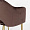 Магриб коричневый бархат ножки под матовое золото для кафе, ресторана, дома, кухни 2165266