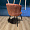 Неаполь коралловый бархат с вертикальной прострочкой ножки черные для кафе, ресторана, дома, кухни 2098658