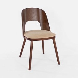 Антверпен бежевая ткань, массив бука (цвет орех) для кафе, ресторана, дома, кухни