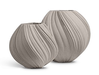 Кашпо-ваза TREEZ Effectory Dune Дизайн-ваза Белый песок