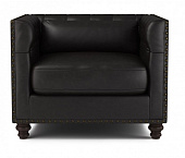 Товар Кожаное кресло Chester Lux черное добавлен в корзину