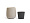Кашпо TREEZ Effectory Beton Design-Чаша Белый песок в-35 см, д-32 см 2879387