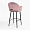 Стул Белладжио пыльно-розовый бархат ножки черные для кафе, ресторана, дома, кухни 1513116