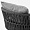 Ибица плетеный серый ножки металл серые подушка серая для кафе, ресторана, дома, кухни 2236993