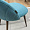 Париж серо-голубой бархат с вертикальной прострочкой (снаружи и внутри) ножки под темное дерево для  2235758