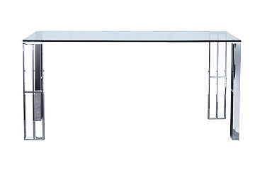 Стол обеденный прозр.стекло/хром GY-DT06SS