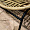 Менорка плетеный бежевый ножки металл черные для кафе, ресторана, дома, кухни 2209059