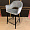Стул Белладжио Нью вращающийся серый бархат ножки черные для кафе, ресторана, дома, кухни 1913569