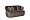 Диван Glarus двухместный, велюр коричневый 102AN-DIV-1302-KOR 1832666