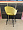 Стул Белладжио горчичный бархат ножки черные для кафе, ресторана, дома, кухни 1512845