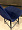 Стул Копeнгаген темно-синий бархат ножки черные для кафе, ресторана, дома, кухни 2098124