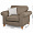 Кресло Tess коричневое 1237250