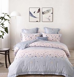 Duvet Cover Exclusive 100% Modal Eucalyptus Feather A / Ice Blue