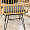 Пунта-Кана плетеный бежевый ножки металл черные подушка серая для кафе, ресторана, дома, кухни 2208716