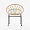 Менорка плетеный бежевый ножки металл черные для кафе, ресторана, дома, кухни 2209046