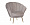 Кресло Vendel велюровое бежевое 1237383
