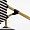 Мирамар плетеный черно-белый, ножки бежевые под бамбук для кафе, ресторана, дома, кухни 2224902