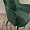 Пьемонт темно-зеленый бархат ножки черные для кафе, ресторана, дома, кухни 2081358