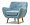 Дизайнерское кресло Oloff голубое 1212331