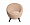 Кресло розовое Moon искусственный мех 1229510