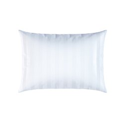 Pillow Case Premium Woven Cotton Sateen Stripe White Standart V 4/0
