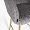 Стул Гарда серый экомех ножки золото для кафе, ресторана, дома, кухни 1927219