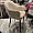 Магриб New бежевый бархат ножки золото для кафе, ресторана, дома, кухни 1966474