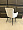 Пьемонт вращающийся бежевый бархат ножки черные для кафе, ресторана, дома, кухни 2166212