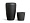 Кашпо TREEZ Effectory Black Stone Высокий округлый конус Антрацит в-51 см, д-32 см 2880529