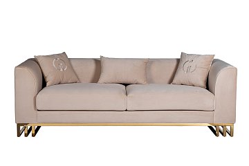 Диван Lucerne трехместный велюр бежевый 102AN-20493