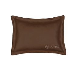 Pillow Case Royal Cotton Sateen Cognac 3/4