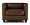 Кожаное кресло Chester Lux коричневое 1237291