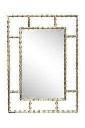 Зеркало настенное в раме "Бамбук" цвет золото ,9см 94PR-22351/1