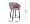 Стул Гарда пыльно-розовый бархат ножки черные для кафе, ресторана, дома, кухни 1466114