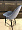 Стул Люцерн серый бархат, вертикальная прострочка, ножки черные для кафе, ресторана, дома, кухни 2074756