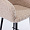 Стул Гарда бежевый экомех ножки черные для кафе, ресторана, дома, кухни 2210296