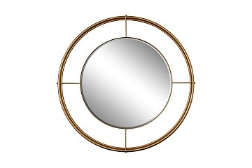 Зеркало круглое в металл. раме золотого цвета d80см 19-OA-9128