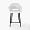 Стул Белладжио вращающийся белый экомех ножки черные для кафе, ресторана, дома, кухни 2154035