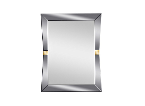 Зеркало прямоугольное с золотыми вставками KFG123
