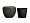 Кашпо TREEZ Effectory Quartz Чаша Design Чёрный кварц в-33 см, д-40 см 2880555