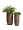 Кашпо TREEZ Effectory Wood Высокий округлый конус Светлый дуб в-65 см, д-30 см 2879942