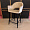 Стул Белладжио бежевый бархат ножки черные для кафе, ресторана, дома, кухни 2207492