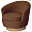 Кресло Jasper коричневое 1236397