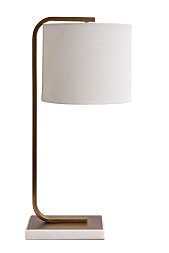 Лампа настольная плафон белый 27*h.66 см 22-89016