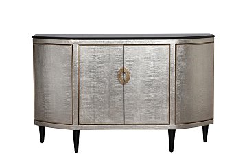Комод серебристый с каменн.столешницей ART-N2911-S