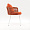 Ибица плетеный оранжевый ножки металл белые подушка оранжевая для кафе, ресторана, дома, кухни 2236975